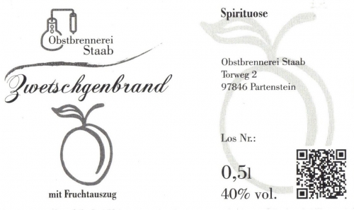 Preview: Produktfoto 4 Zwetschgenbrand mit Fruchtauszug