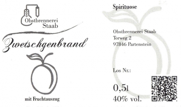 Produktfoto 4 Zwetschgenbrand mit Fruchtauszug